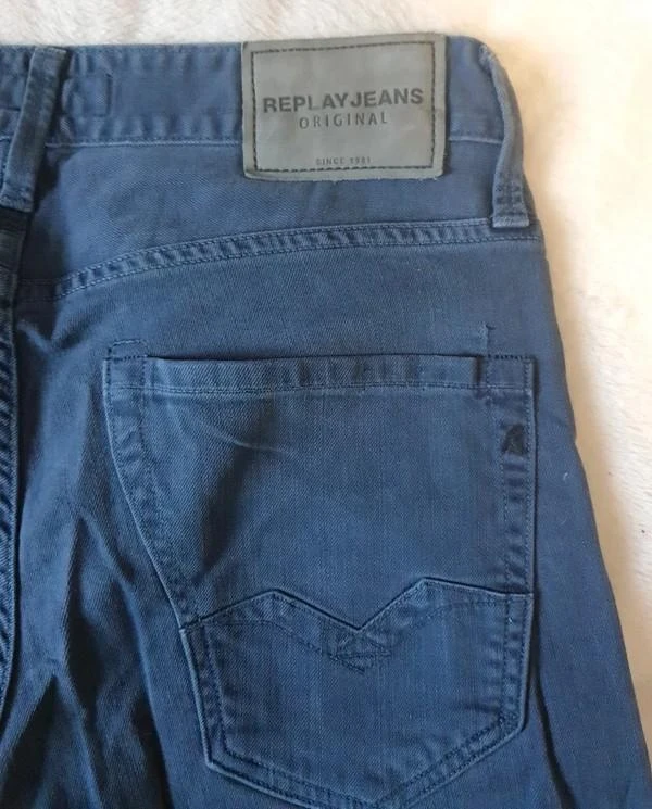Calça jeans Replay azul-marin corte slim 38 - M – photo 11